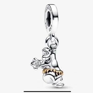 Pandora Silver and Gold Charm Bracelet